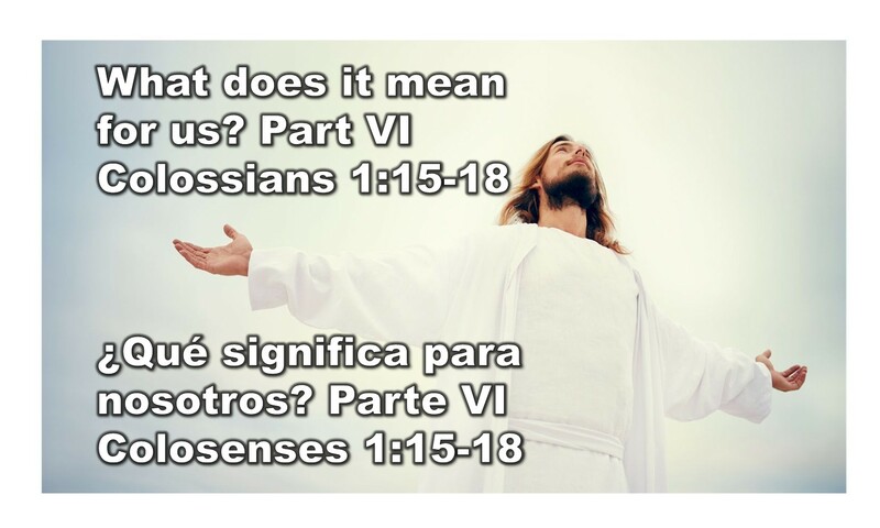 “What does it mean for us? Part VI” 