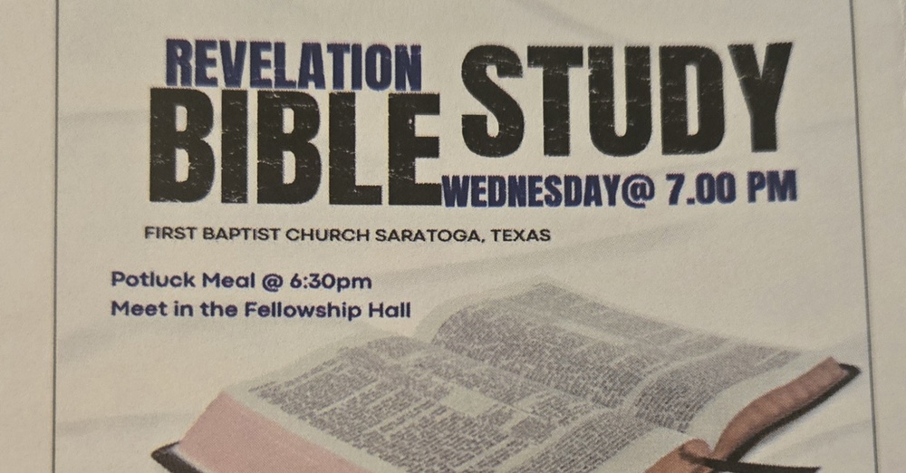 Wednesday Evening Bible Study