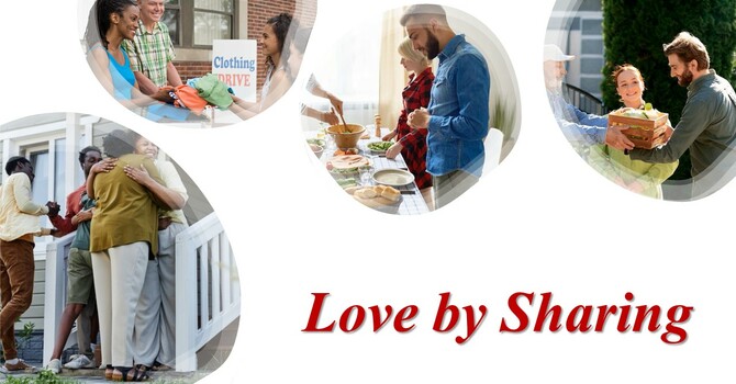 “Love by Sharing.”