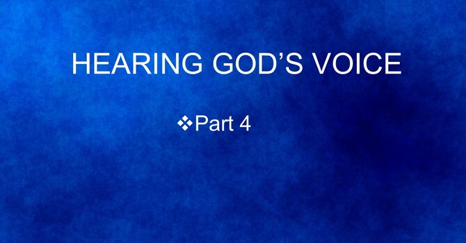 Hearing God's Voice 