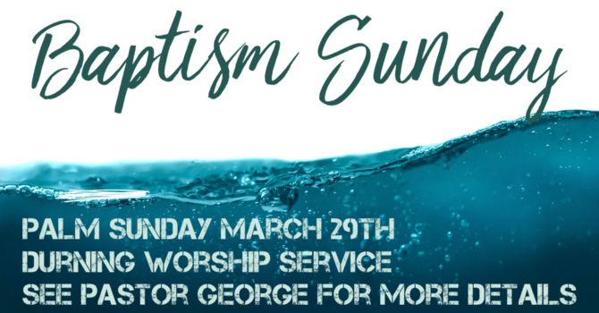 Baptism Sunday