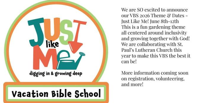 Vacation Bible School 2026! image