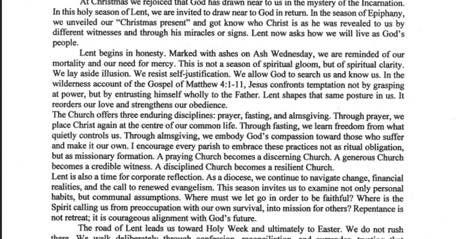 +Bishop Naboth Letter for Lent 2026  image