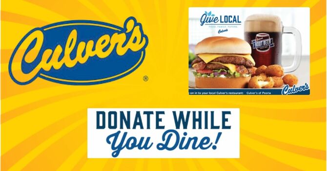Culver's Fundraiser for Student Ministries