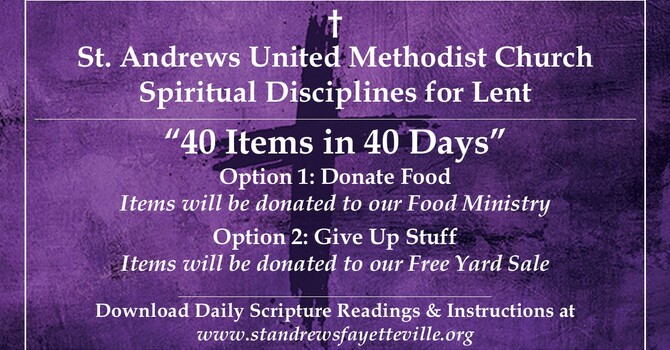 "40 Items in 40 Days" for Lent