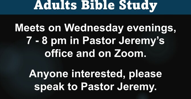 Adults Bible Study