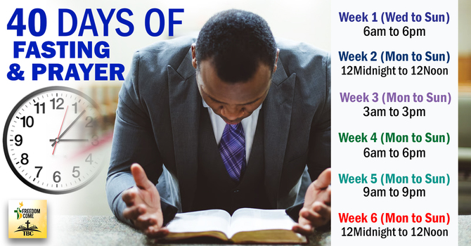 40 Days of Fasting & Prayer