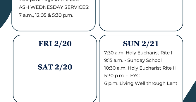 This Week at a Glance