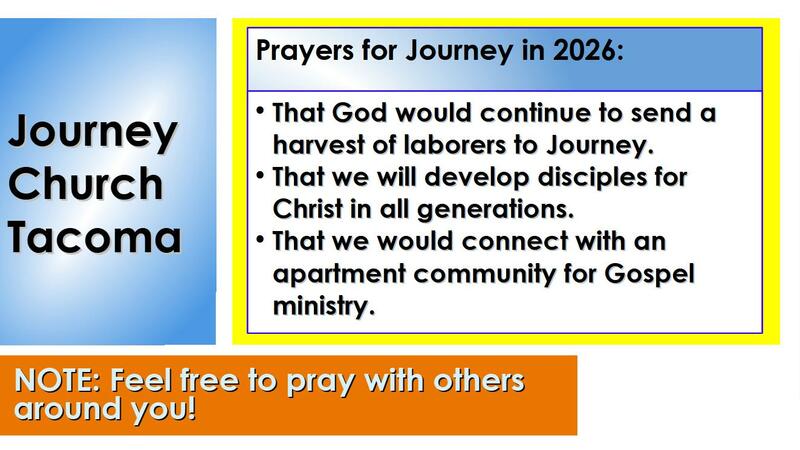 Journey Communion and Prayer Service