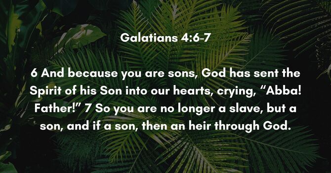 Galatians 4:6-7 image