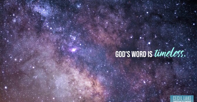 “THE TIMELESS WORD OF GOD” image