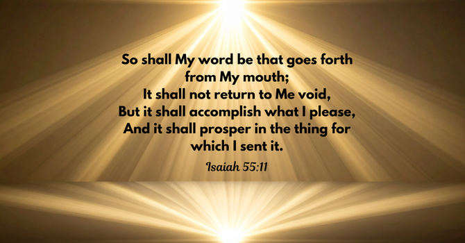 God’s Word Never Returns Empty image