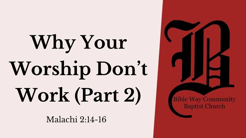 Why Your Worship Don't Work