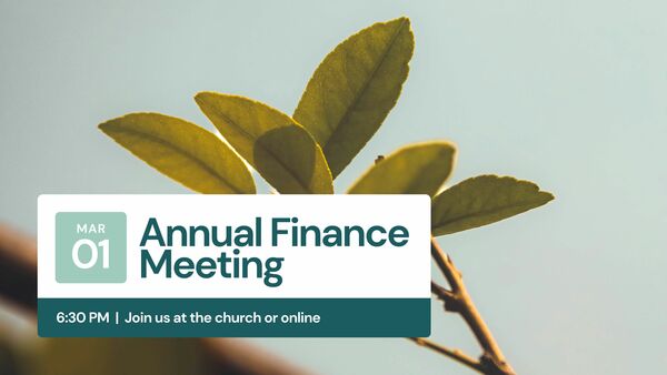 Annual Finance Meeting