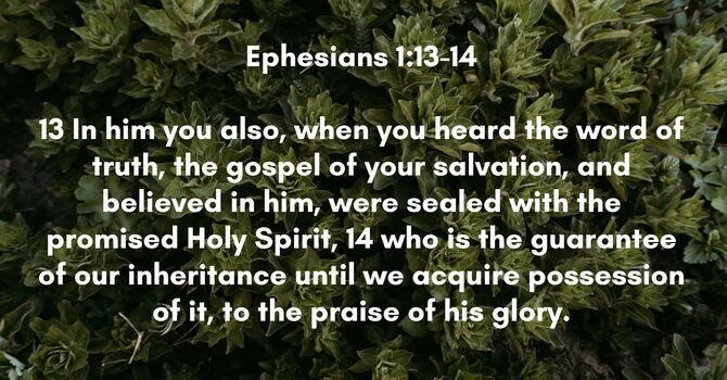 Ephesians 1:13-14 image
