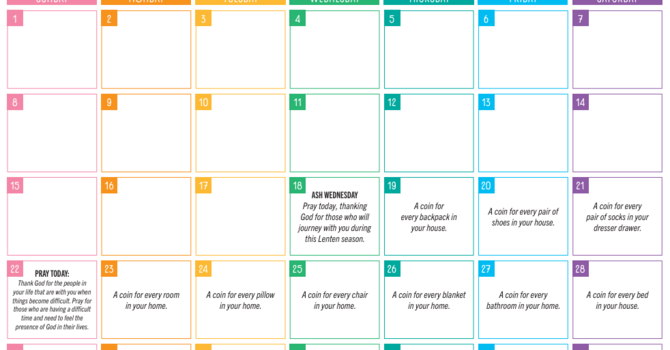 Coins for Lent image