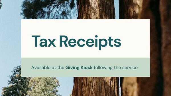 Tax Receipts are Ready