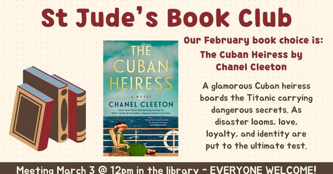 St Jude's Book Club - March Meetup