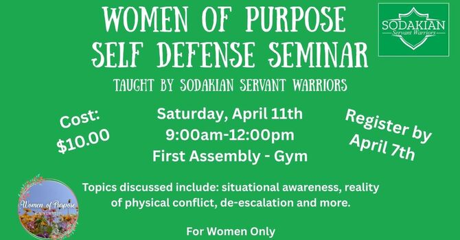 Women of Purpose - Self Defense Seminar