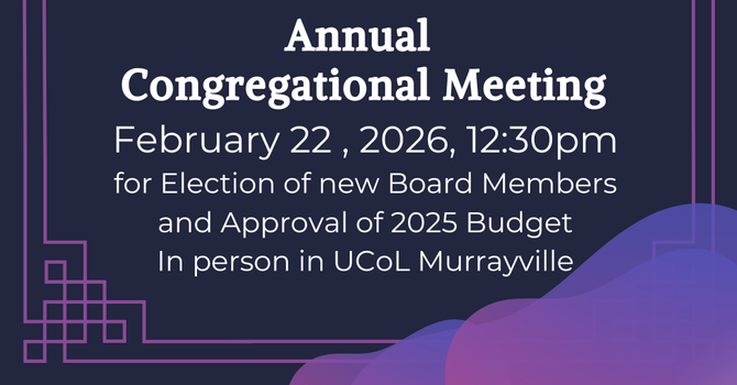 Annual Congregational Meeting