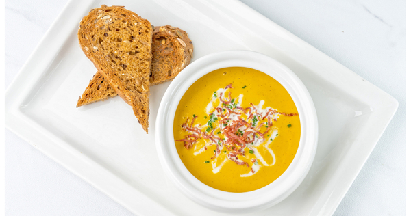 Soup and Bread Lunch