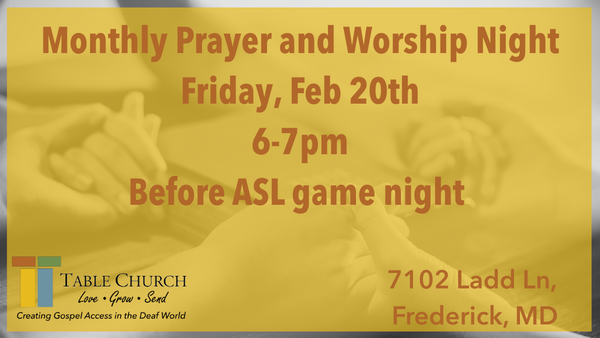 Prayer and Worship Night!