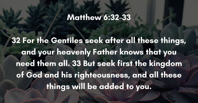 Matthew 6:32-33 image