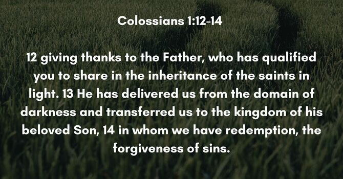 Colossians 1:12-14 image