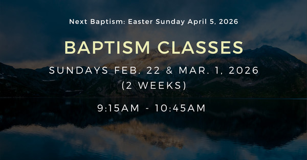 Baptism Classes