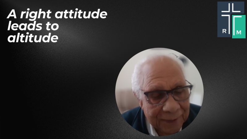 A Right Attitude Leads to Altitude