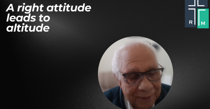 A Right Attitude Leads to Altitude