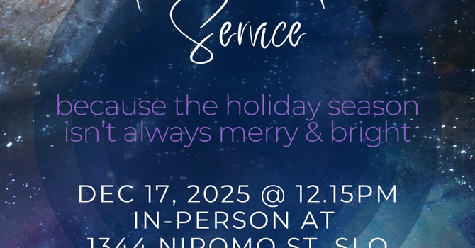 A Blue Christmas Service image
