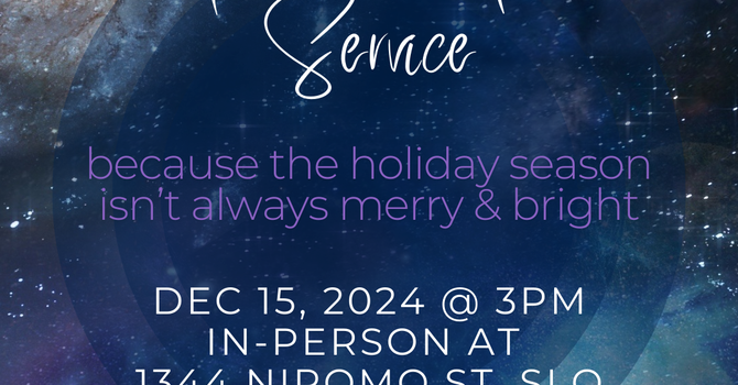 A Blue Christmas Service image