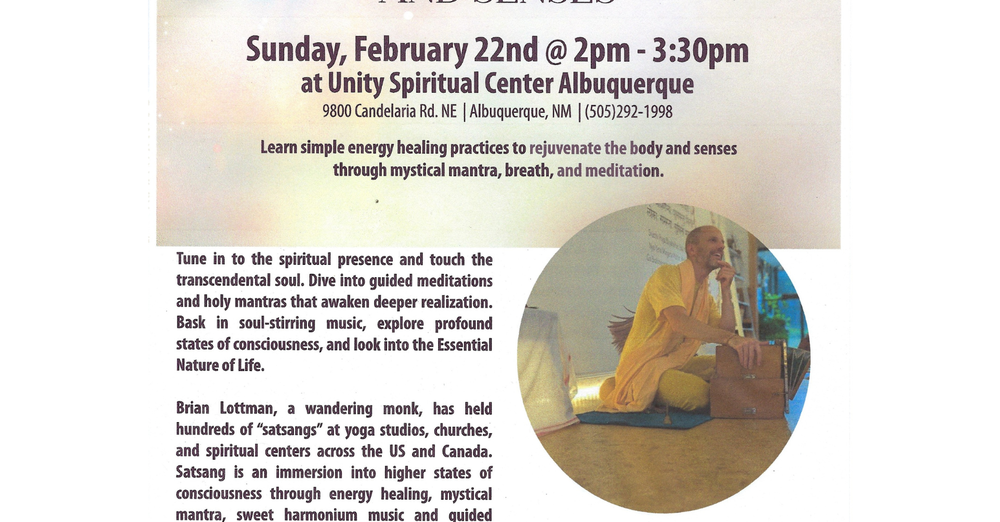 Healing the Body and Senses