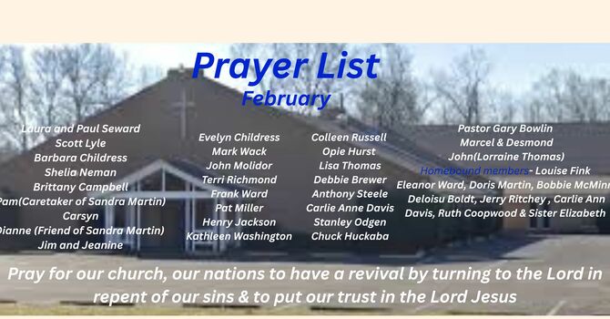 Prayer List