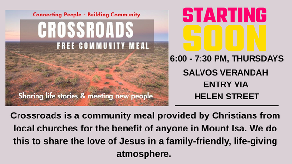 CROSSROADS - FREE COMMUNITY MEAL