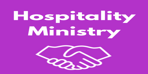 Serving in hospitality ministry