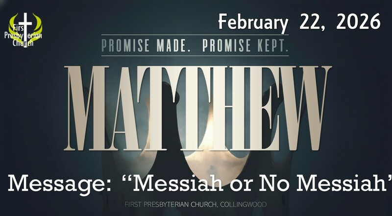 Sunday February 22 Worship Service