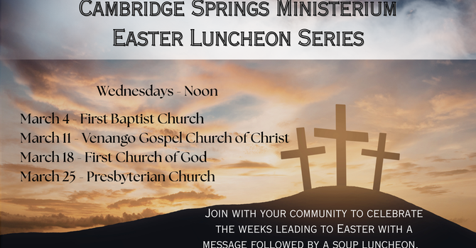 CS Ministerium Easter Luncheon Series