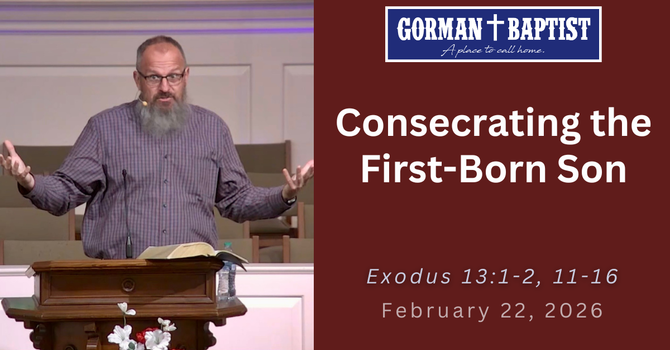 Consecrating the First-Born Son