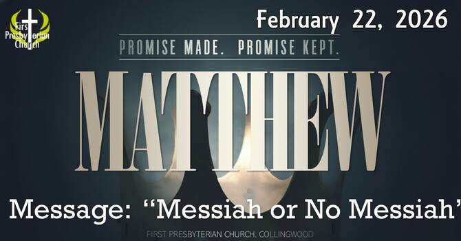 Sunday February 22 Message