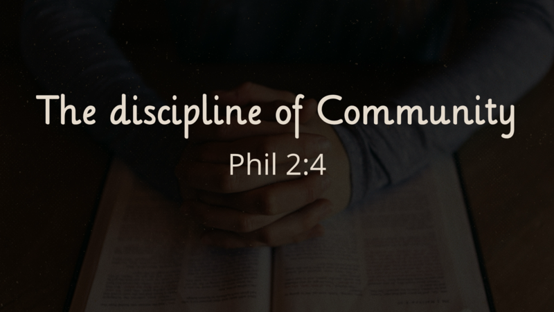 The discipline of Community