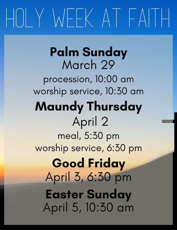 Holy Week Services