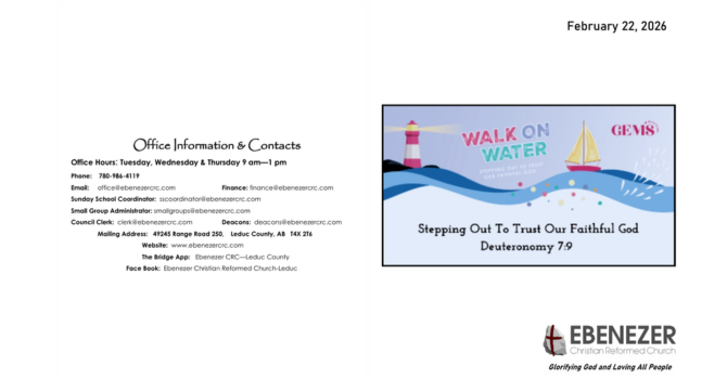 Stepping Out To Trust Our Faithful God