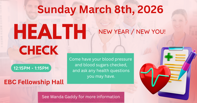 Health Check 2026 - New Year, New You! image