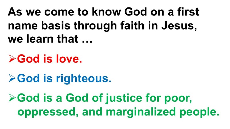 Jesus: Knowing God on a First Name Basis