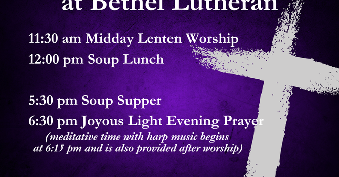 Wednesdays in Lent