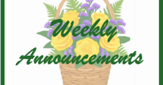 Weekly Announcements