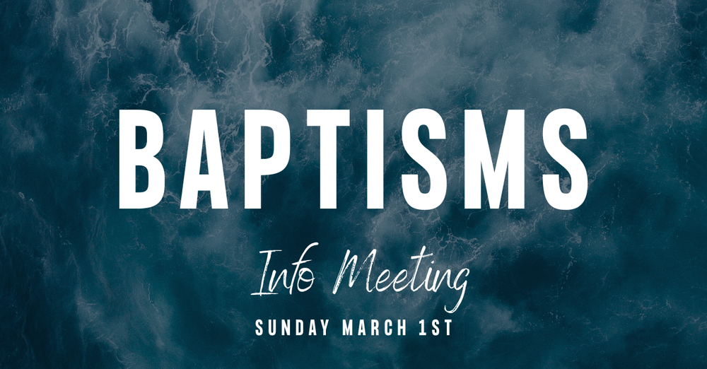 Baptism Info Meeting