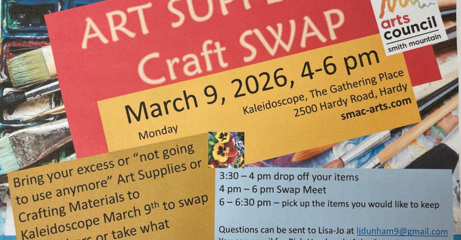Art Supply and Craft Swap